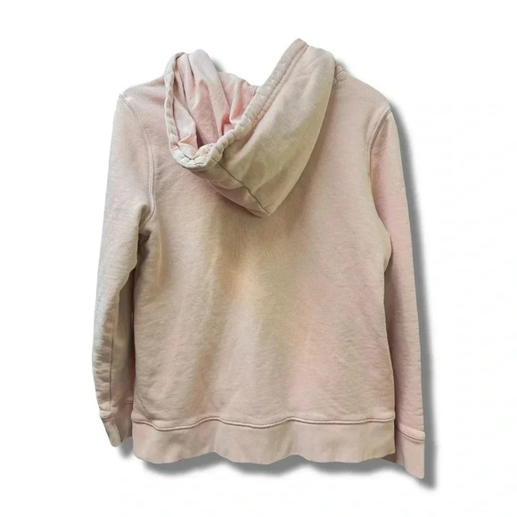 adidas hoodie women size small pink front logo sweatshirt knit pullover classic - Picture 4 of 5